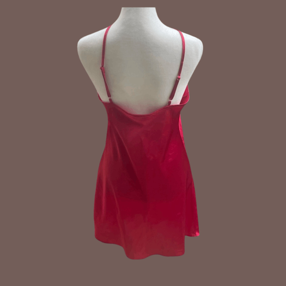 Vintage Gilligan & O’Malley Lace Slip Dress – Red Romantic Layer - Picture 3 of 4